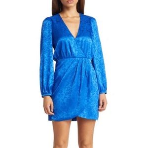 NWT Adelyn Rae Floral Faux Wrap Mini Dress Small